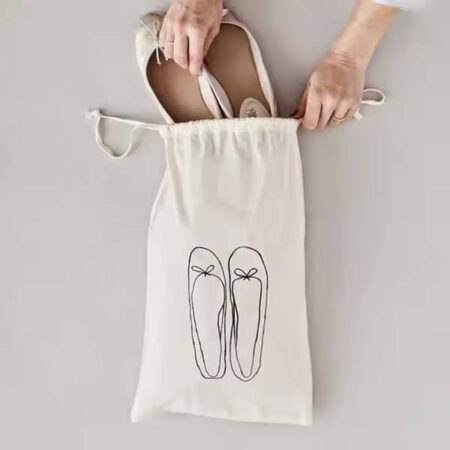 Cutom Printed Cotton Dust Bags For Shoe